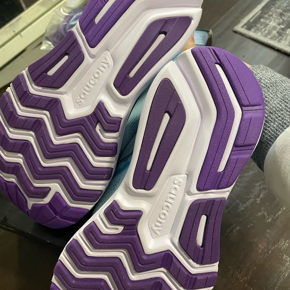 NIB Saucony size 6 Ride 14 Powder/Concord Blue sneakers - Picture 3 of 6